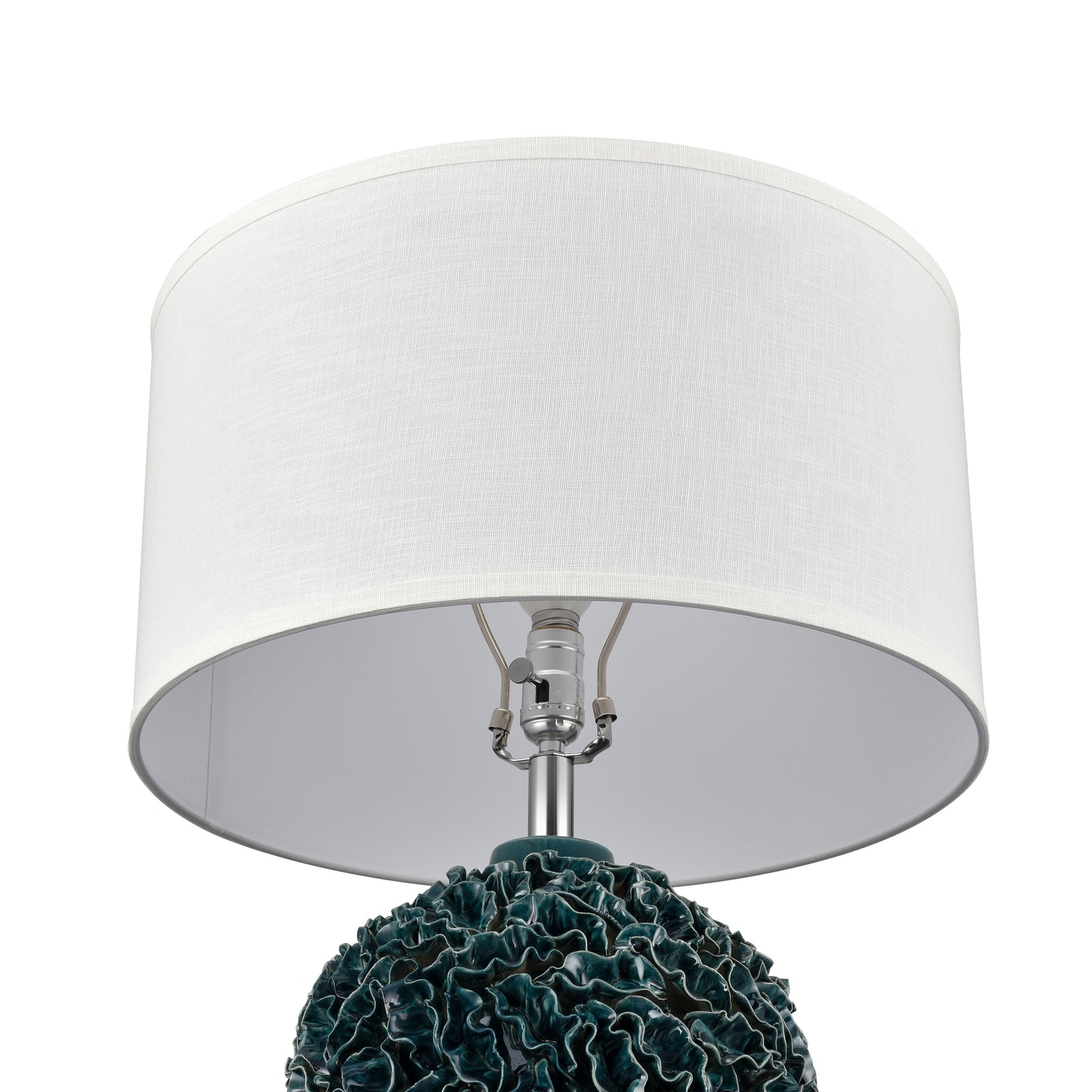 H0019-11090-LED - Larkin 27.5'' High 1-Light Table Lamp - Green Glaze - Includes LED Bulb