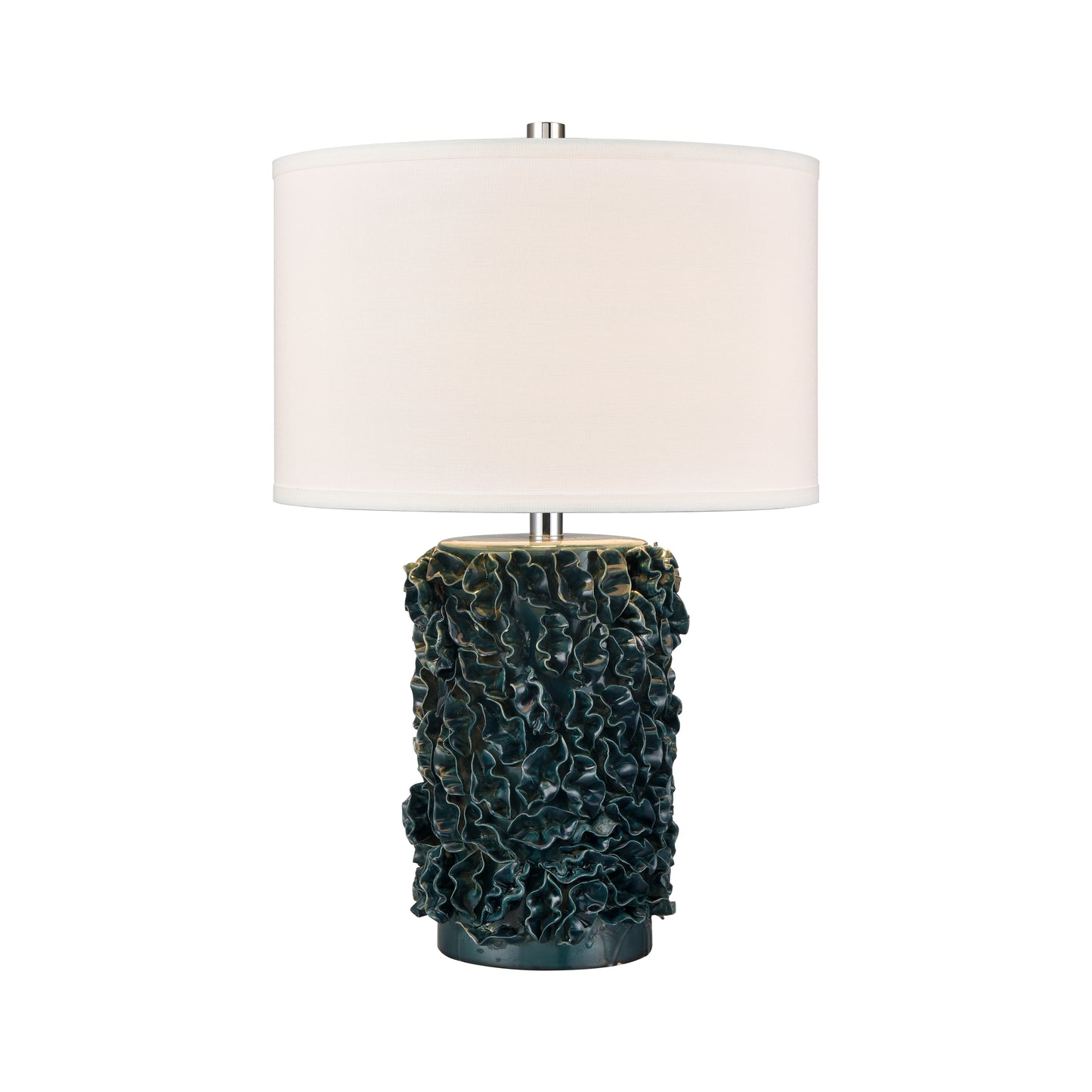 H0019-11091 - Larkin 25'' High 1-Light Table Lamp - Green Glazed