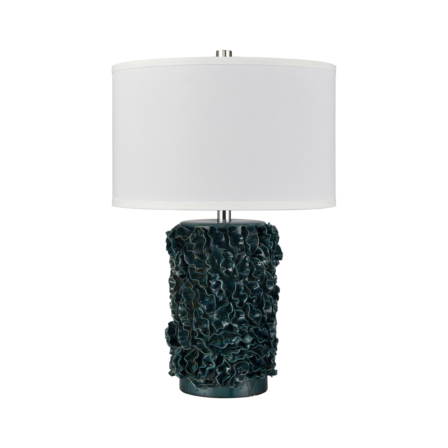 H0019-11091 - Larkin 25'' High 1-Light Table Lamp - Green Glazed