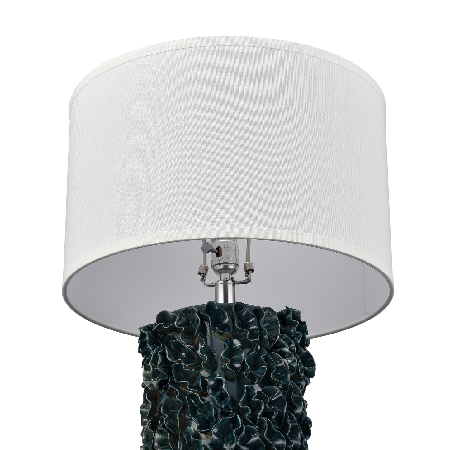 H0019-11091 - Larkin 25'' High 1-Light Table Lamp - Green Glazed