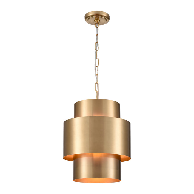 H0019-11109 - Reese 12'' Wide 1-Light Pendant - Aged Brass