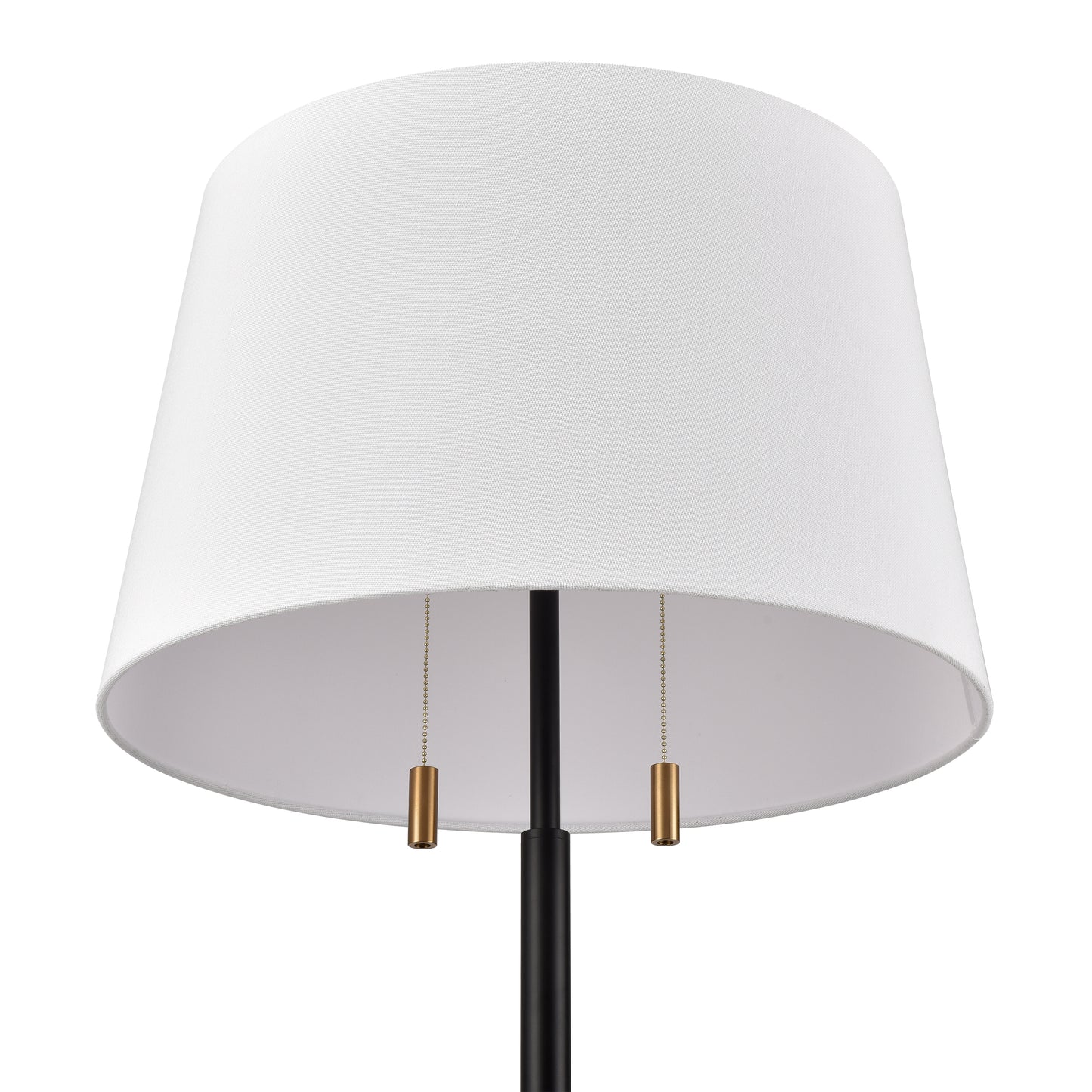 H0019-11114 - Hodges 62'' High 2-Light Floor Lamp - Matte Black