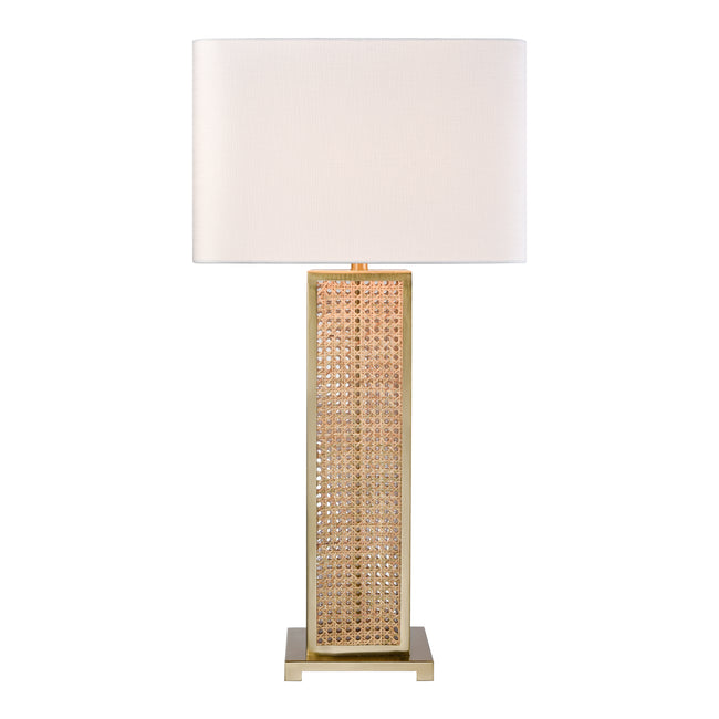 H0019-11165-LED - Webb 36'' High 1-Light Table Lamp - Natural with Brass - Includes LED Bulb