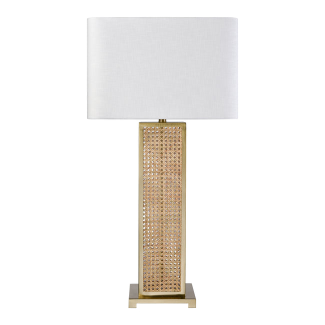 H0019-11165-LED - Webb 36'' High 1-Light Table Lamp - Natural with Brass - Includes LED Bulb