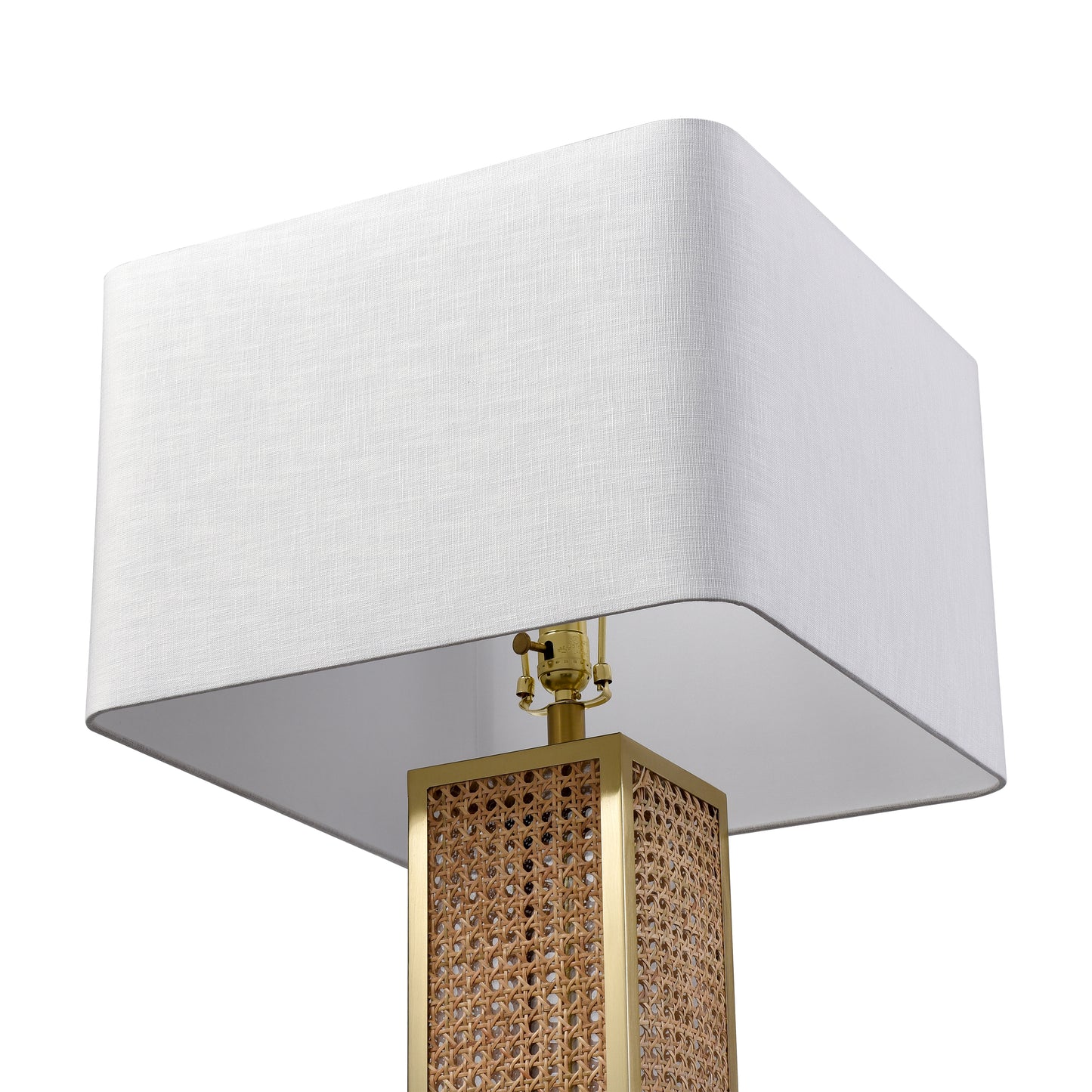 H0019-11165-LED - Webb 36'' High 1-Light Table Lamp - Natural with Brass - Includes LED Bulb