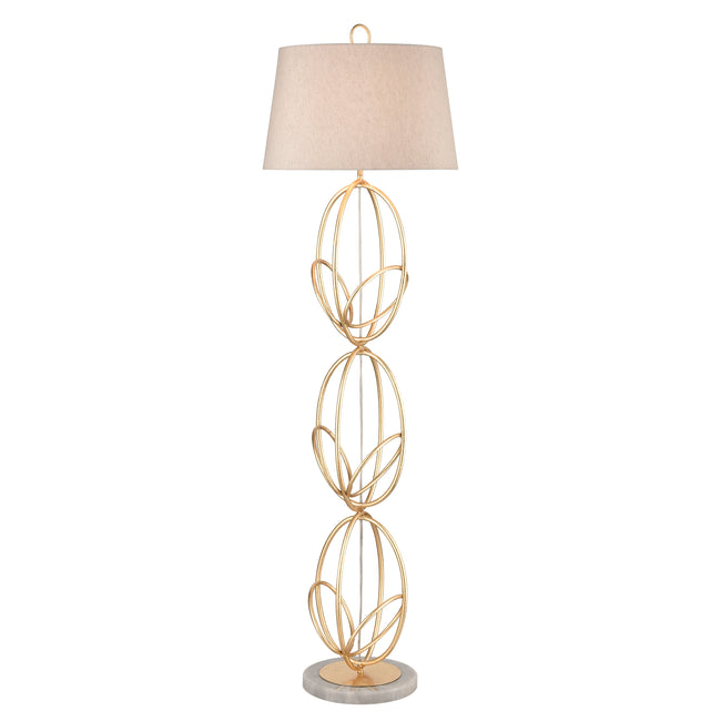 H0019-7988 - Morely 63'' High 1-Light Floor Lamp - Gold Leaf