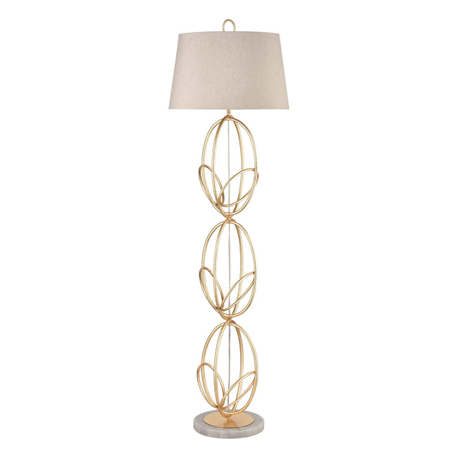 H0019-7988 - Morely 63'' High 1-Light Floor Lamp - Gold Leaf