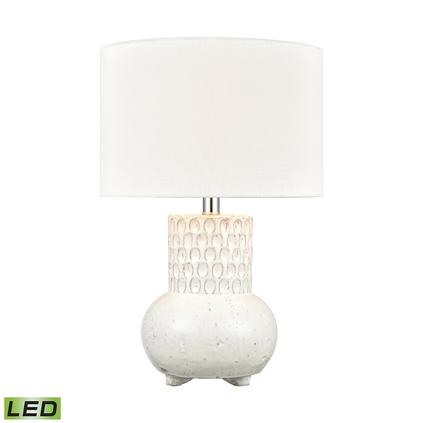 H0019-7991-LED - Delia 21'' High 1-Light Table Lamp - White - Includes LED Bulb