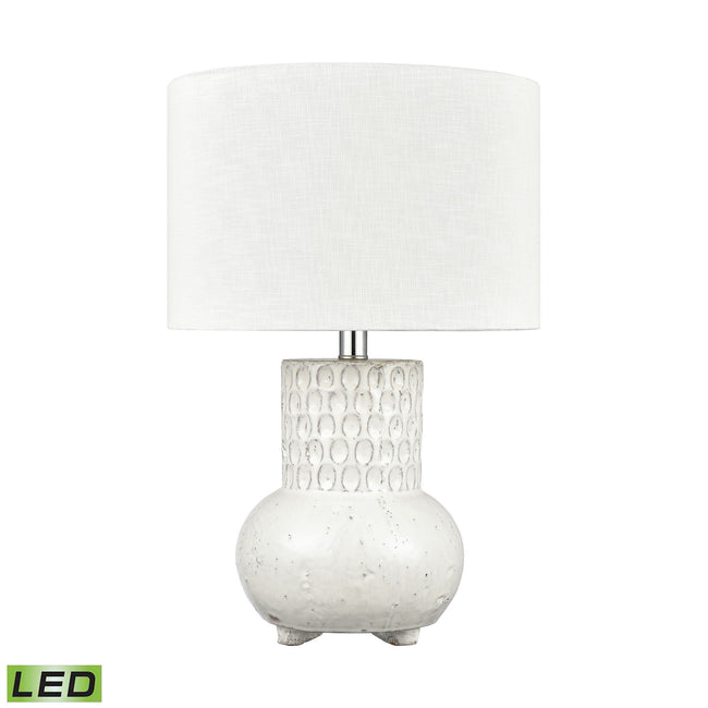 H0019-7991-LED - Delia 21'' High 1-Light Table Lamp - White - Includes LED Bulb