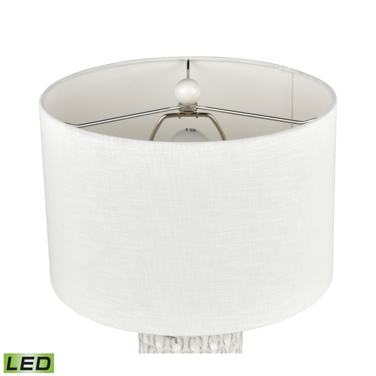 H0019-7991-LED - Delia 21'' High 1-Light Table Lamp - White - Includes LED Bulb