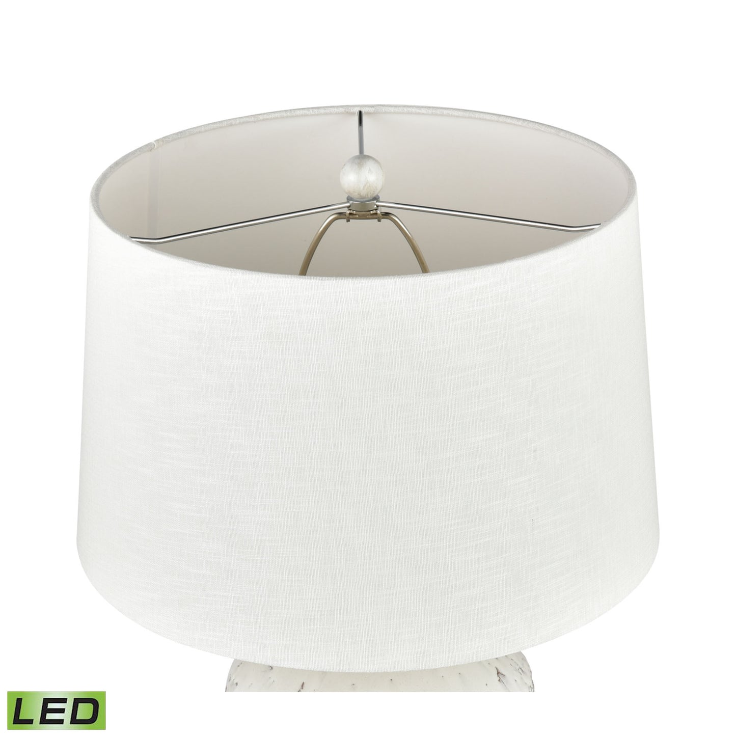 H0019-7992-LED - Rhoda 24'' High 1-Light Table Lamp - White - Includes LED Bulb