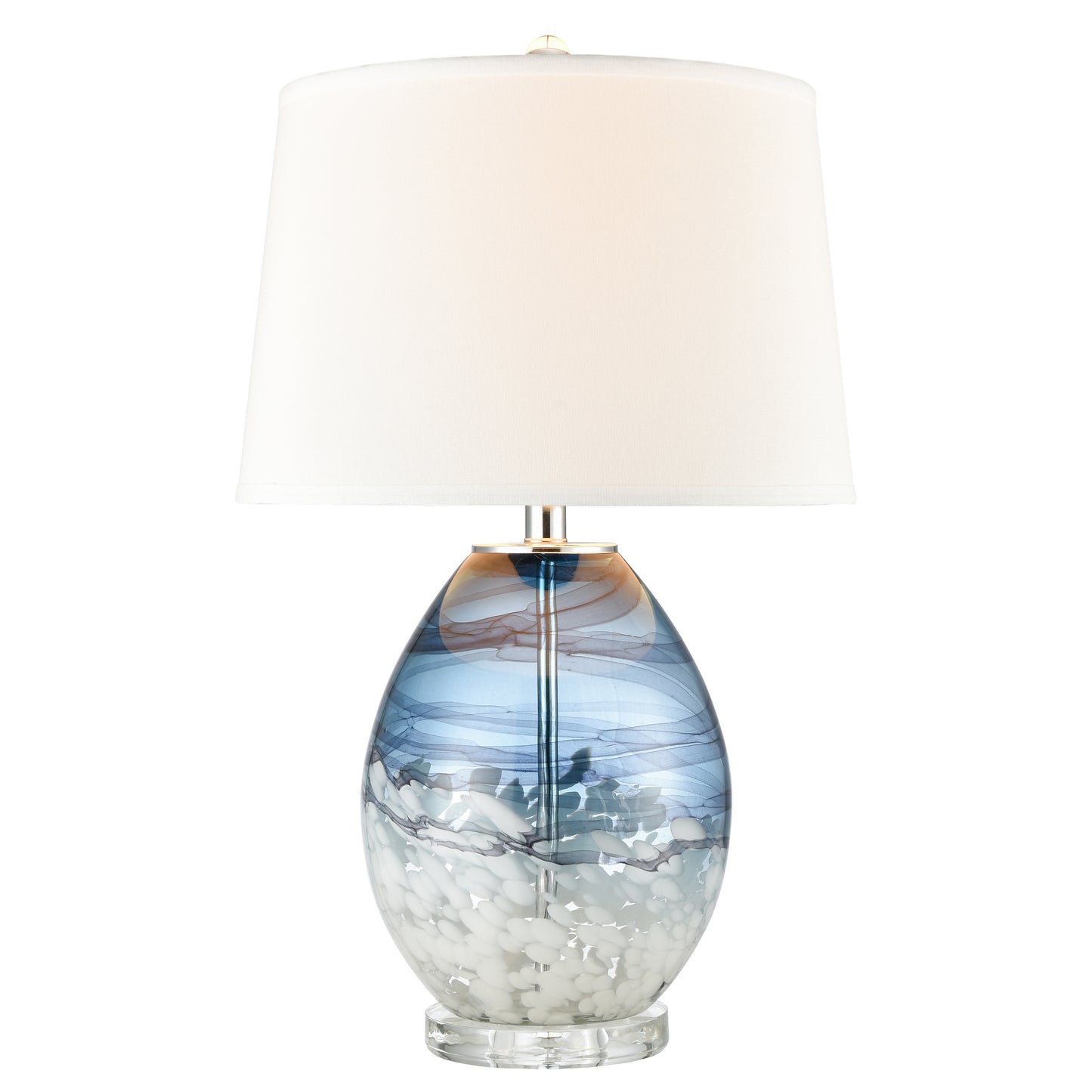 H0019-7999 - Livingstone 25'' High 1-Light Table Lamp - Blue