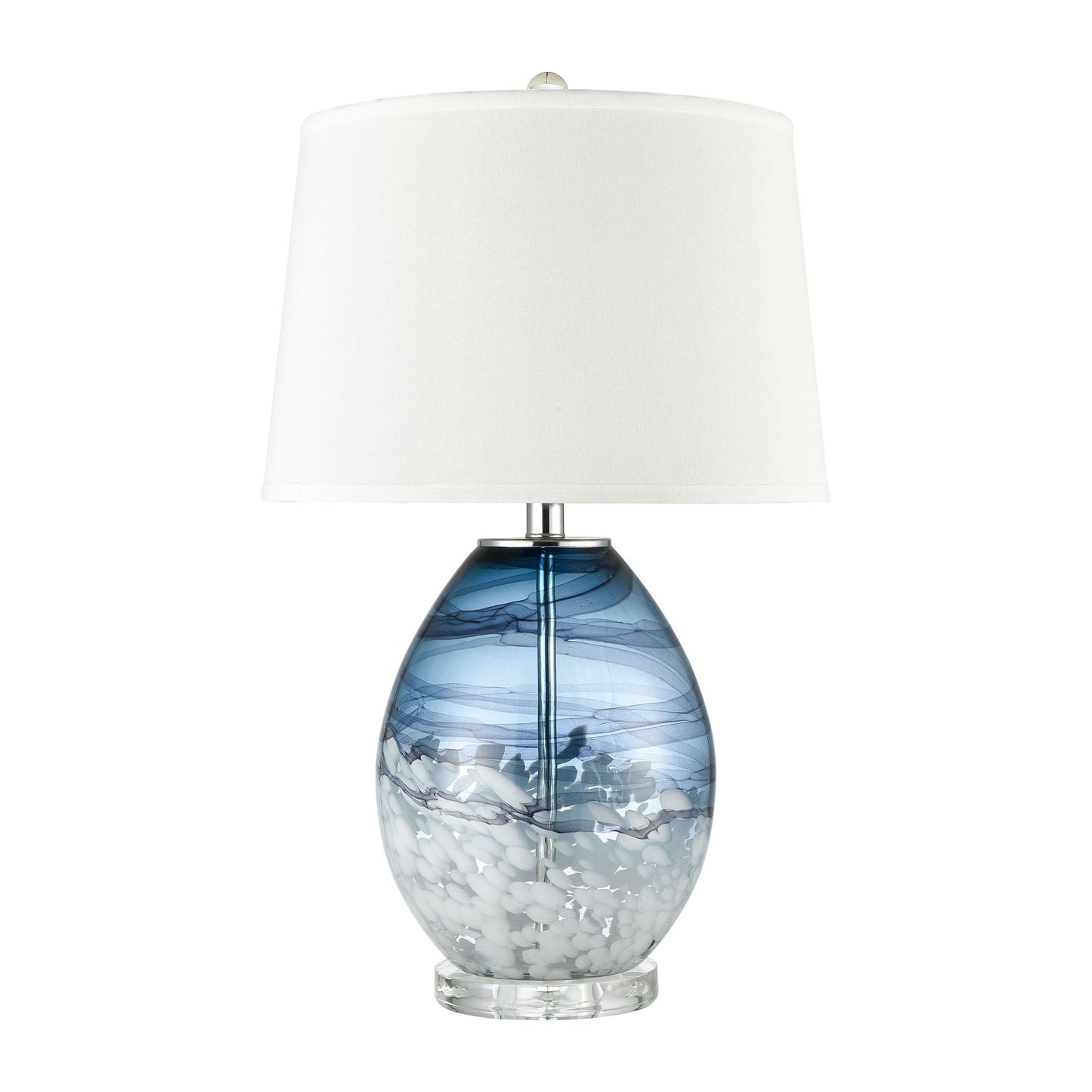 H0019-7999 - Livingstone 25'' High 1-Light Table Lamp - Blue