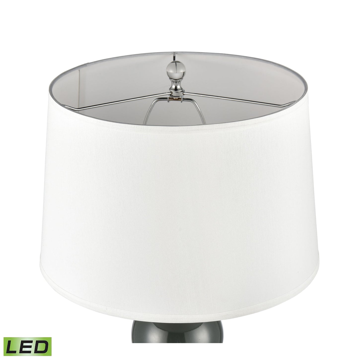 H0019-8000-LED - Leze 30'' High 1-Light Table Lamp - Forest Green - Includes LED Bulb