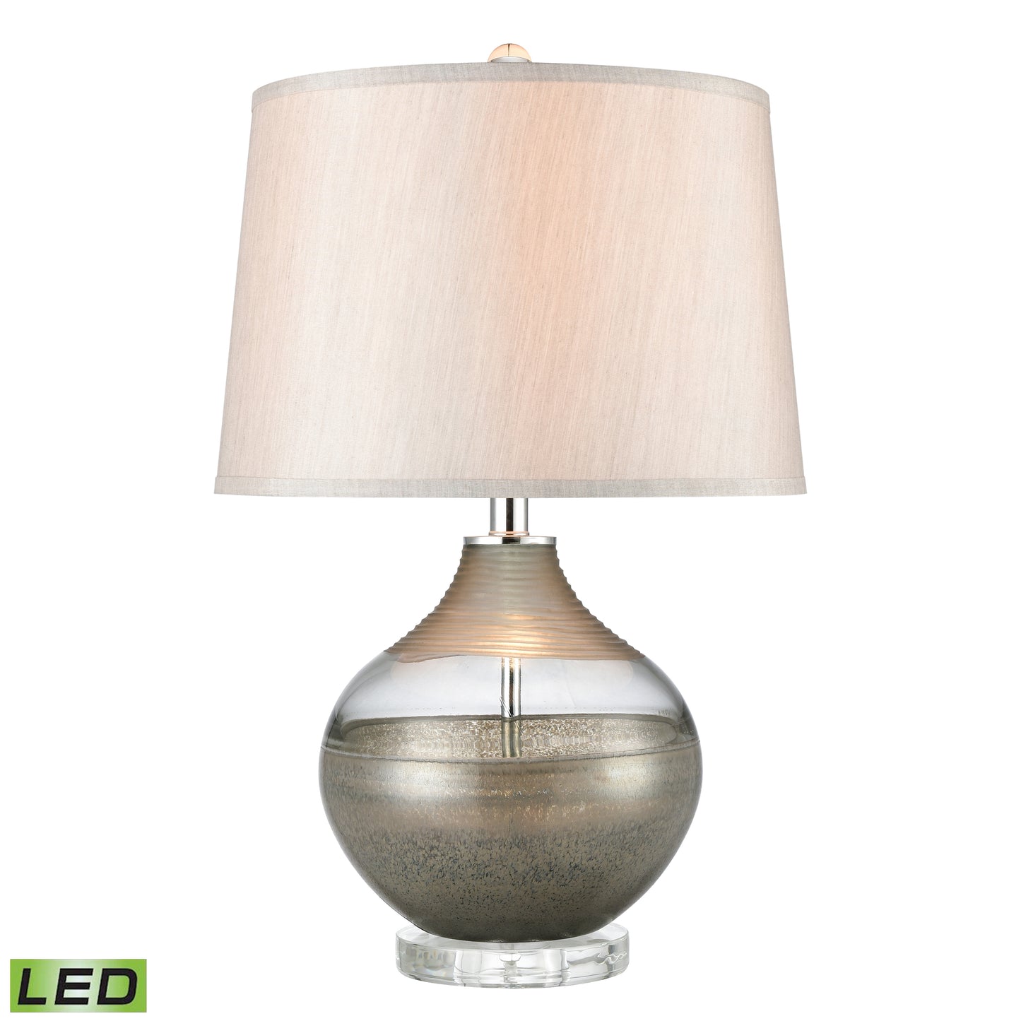 H0019-8012-LED - Vetranio 24'' High 1-Light Table Lamp - Taupe - Includes LED Bulb