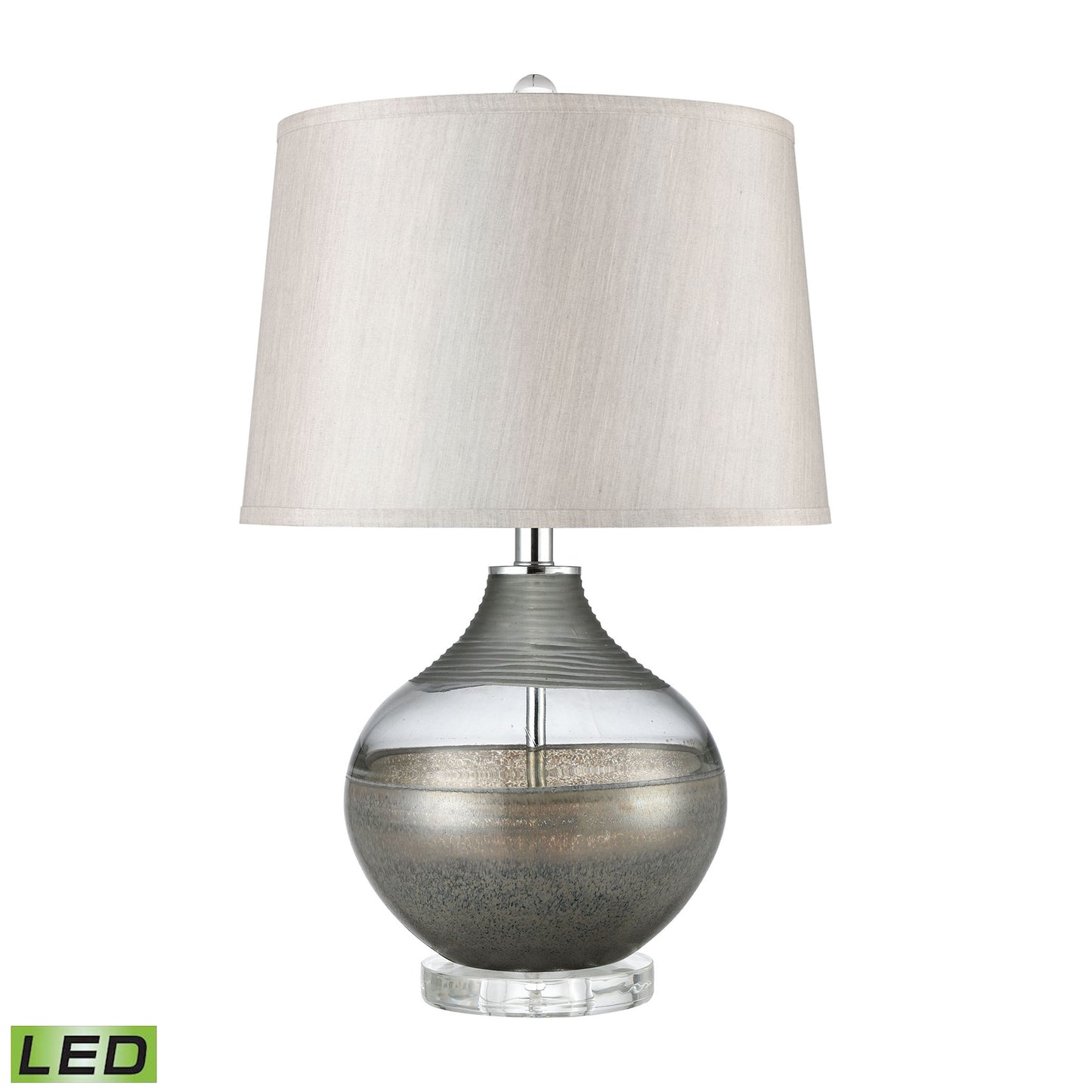 H0019-8012-LED - Vetranio 24'' High 1-Light Table Lamp - Taupe - Includes LED Bulb