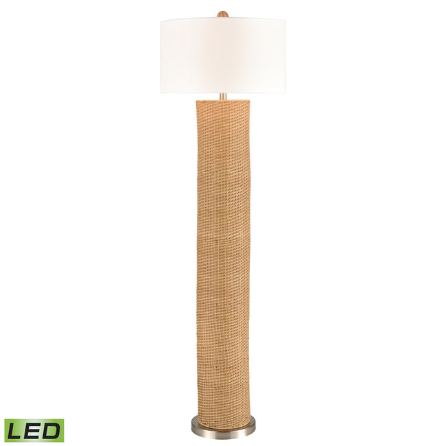 H0019-8015-LED - Mulberry Lane 64'' High 1-Light Floor Lamp - Natural - Includes LED Bulb