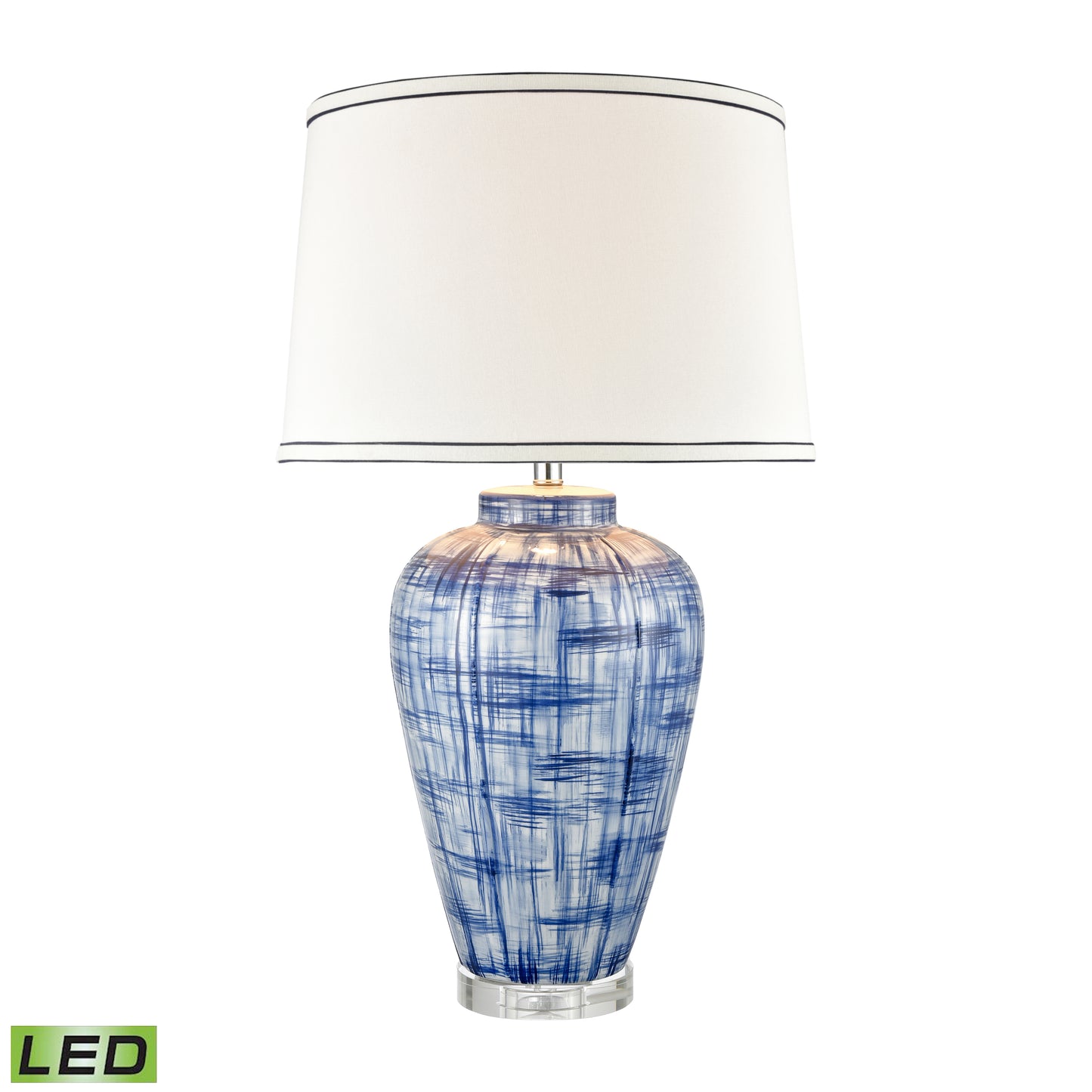 H0019-8021-LED - Bellcrossing 31'' High 1-Light Table Lamp - Blue - Includes LED Bulb