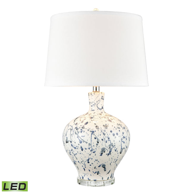 H0019-8030-LED - Rueben Crescent 27'' High 1-Light Table Lamp - Blue - Includes LED Bulb