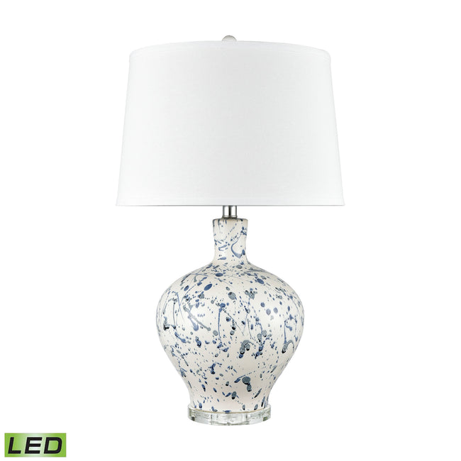 H0019-8030-LED - Rueben Crescent 27'' High 1-Light Table Lamp - Blue - Includes LED Bulb