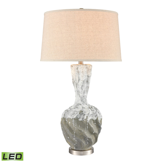 H0019-8048-LED - Bartlet Fields 34'' High 1-Light Table Lamp - White - Includes LED Bulb