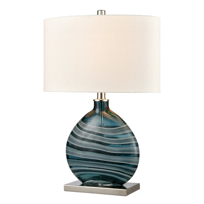 H0019-8555 - Portview 22'' High 1-Light Table Lamp - Teal