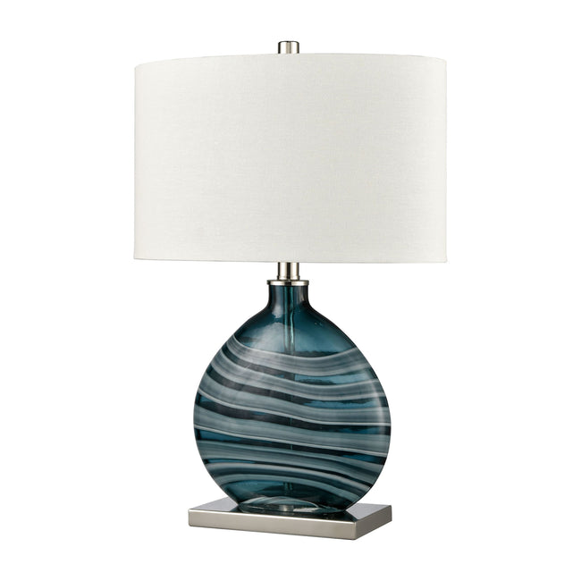 H0019-8555 - Portview 22'' High 1-Light Table Lamp - Teal