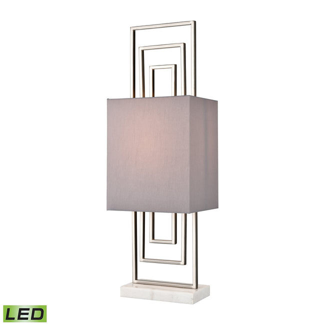 H0019-8556-LED - Marstrand 30'' High 1-Light Table Lamp - Satin Nickel - Includes LED Bulb