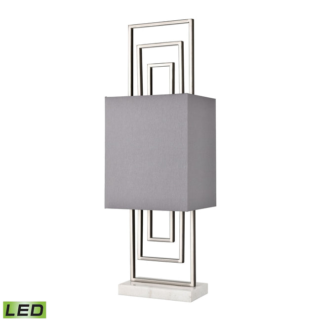 H0019-8556-LED - Marstrand 30'' High 1-Light Table Lamp - Satin Nickel - Includes LED Bulb