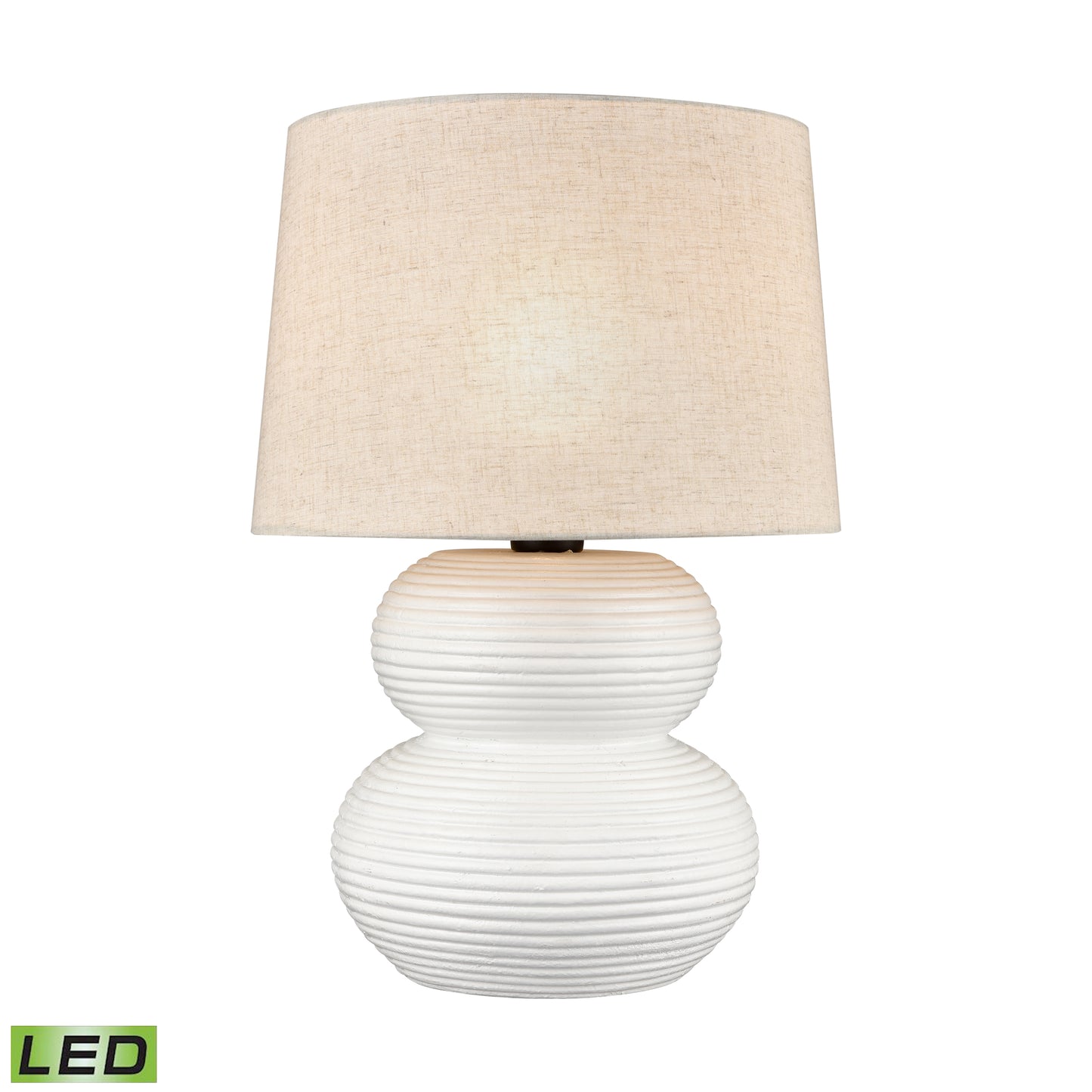 H0019-8561-LED - Phillipa 25'' High 1-Light Outdoor Table Lamp - Matte White - Includes LED Bulb