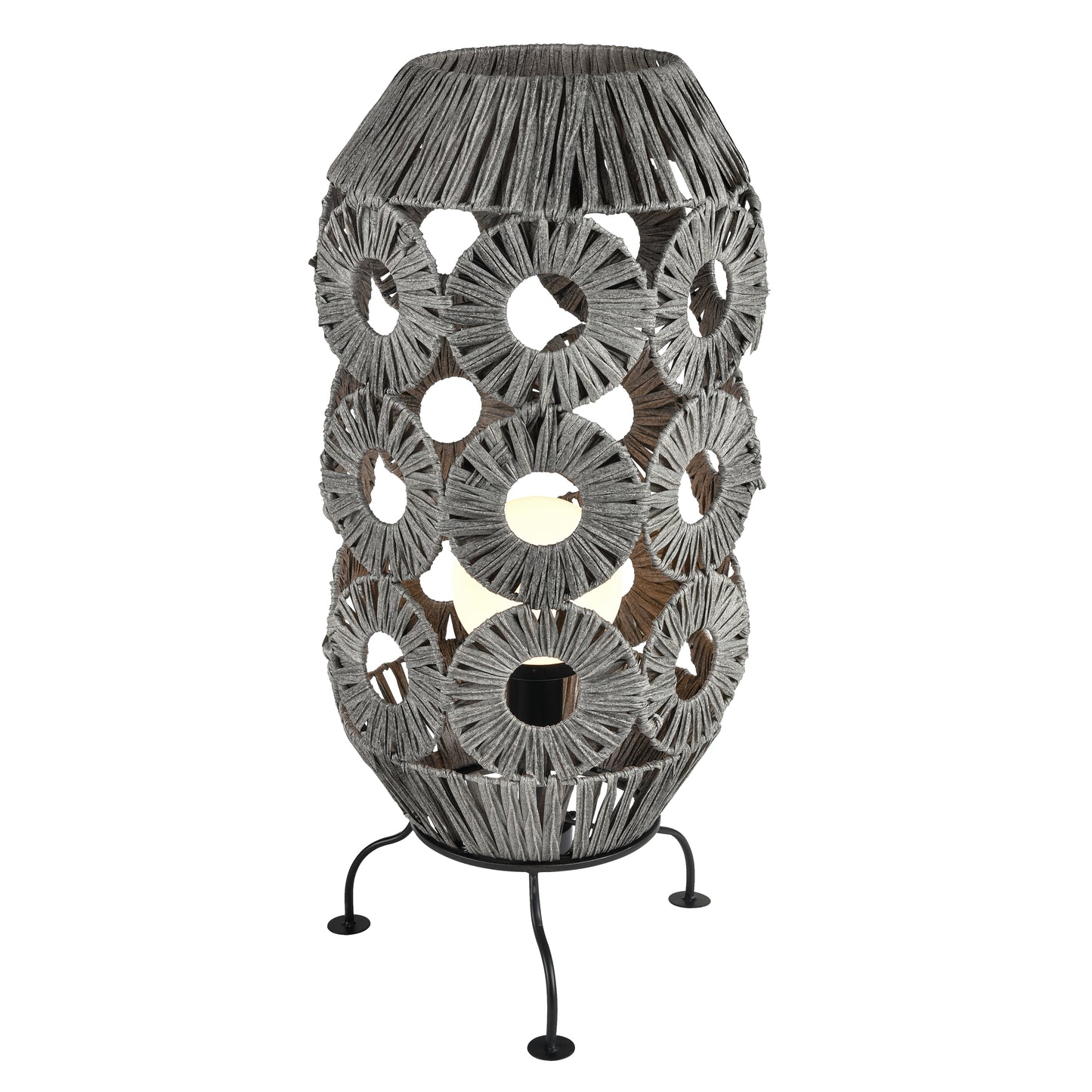 H0019-8575 - Palayan 36'' High 1-Light Outdoor Table Lamp - Gray