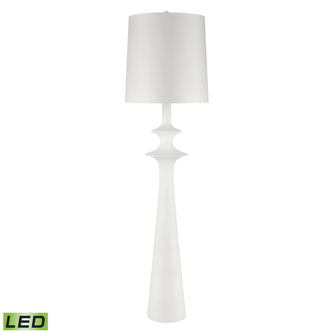 H0019-9482-LED - Erica 76'' High 1-Light Floor Lamp - Dry White - Includes LED Bulb