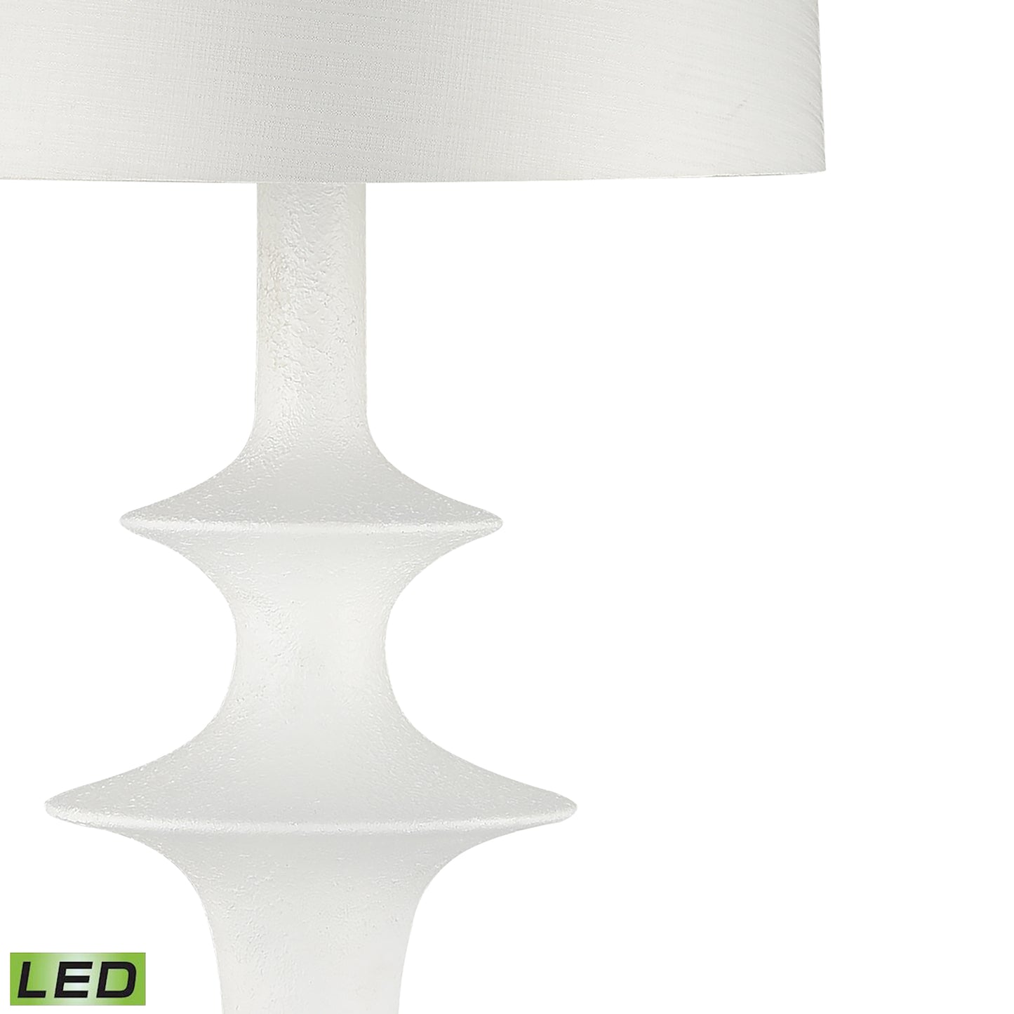 H0019-9482-LED - Erica 76'' High 1-Light Floor Lamp - Dry White - Includes LED Bulb