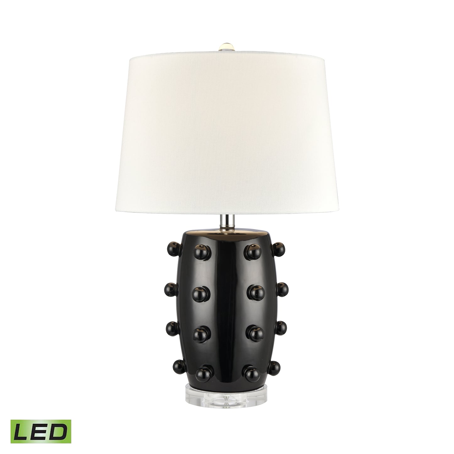 H0019-9500-LED - Torny 25'' High 1-Light Table Lamp - Black - Includes LED Bulb