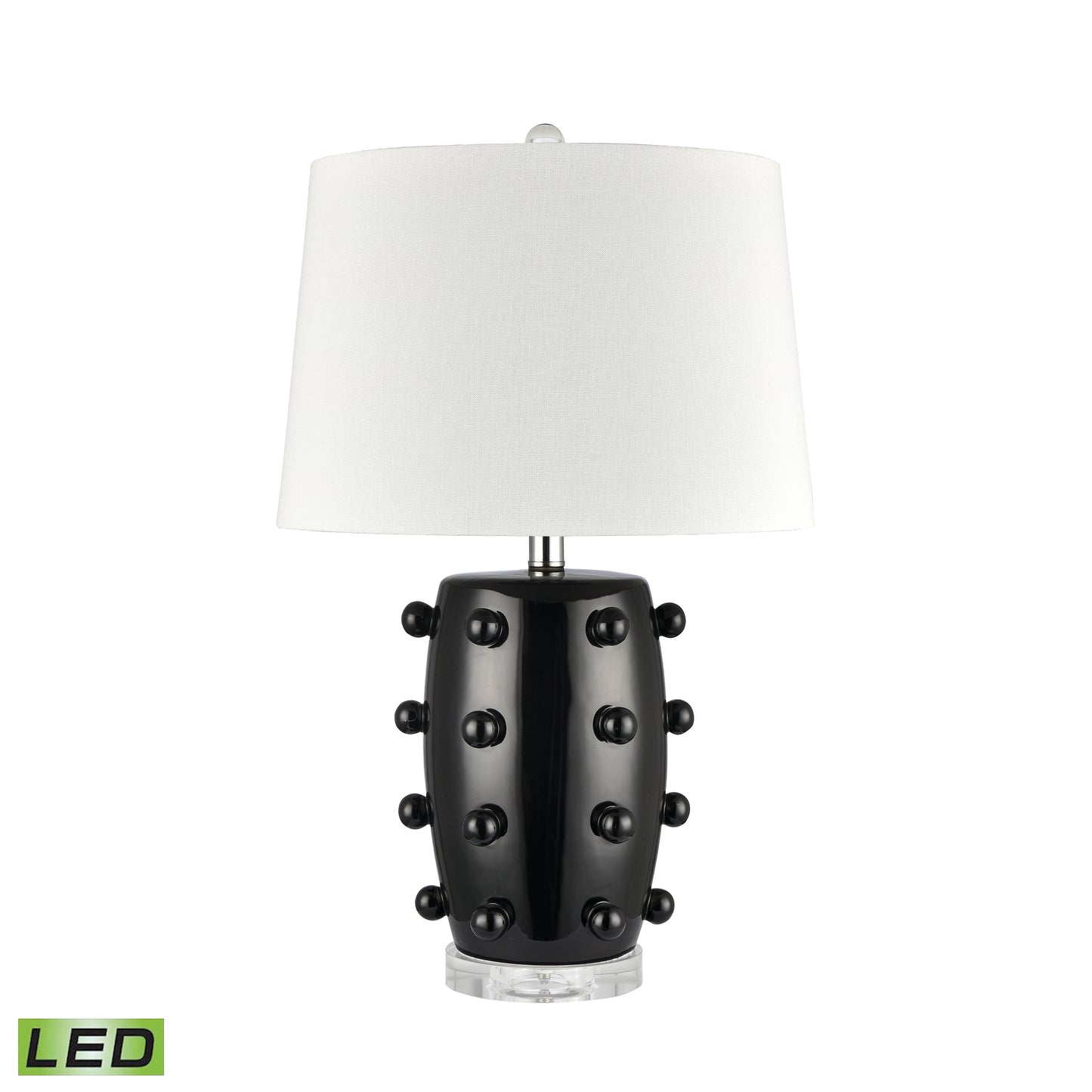 H0019-9500-LED - Torny 25'' High 1-Light Table Lamp - Black - Includes LED Bulb