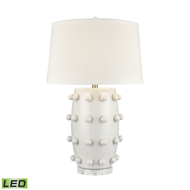 H0019-9501-LED - Torny 28'' High 1-Light Table Lamp - White - Includes LED Bulb