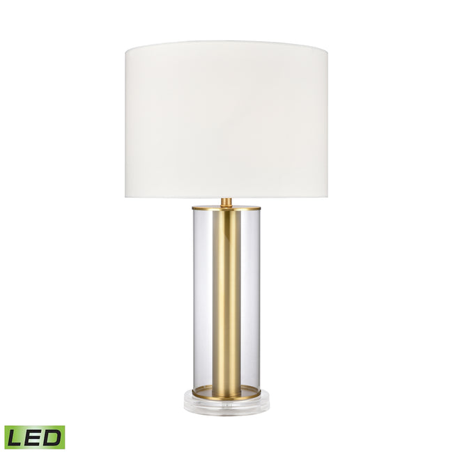 H0019-9507-LED - Tower Plaza 26'' High 1-Light Table Lamp - Clear - Includes LED Bulb