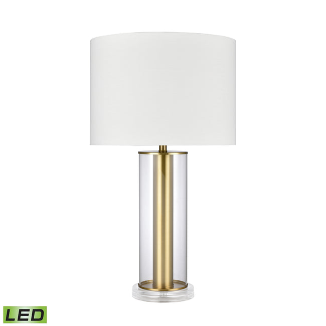 H0019-9507-LED - Tower Plaza 26'' High 1-Light Table Lamp - Clear - Includes LED Bulb