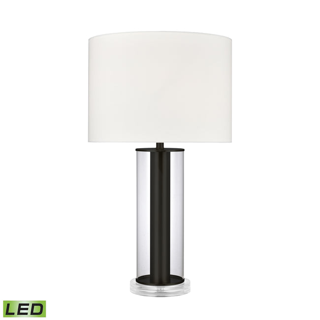 H0019-9507B-LED - Tower Plaza 26'' High 1-Light Table Lamp - Clear - Includes LED Bulb