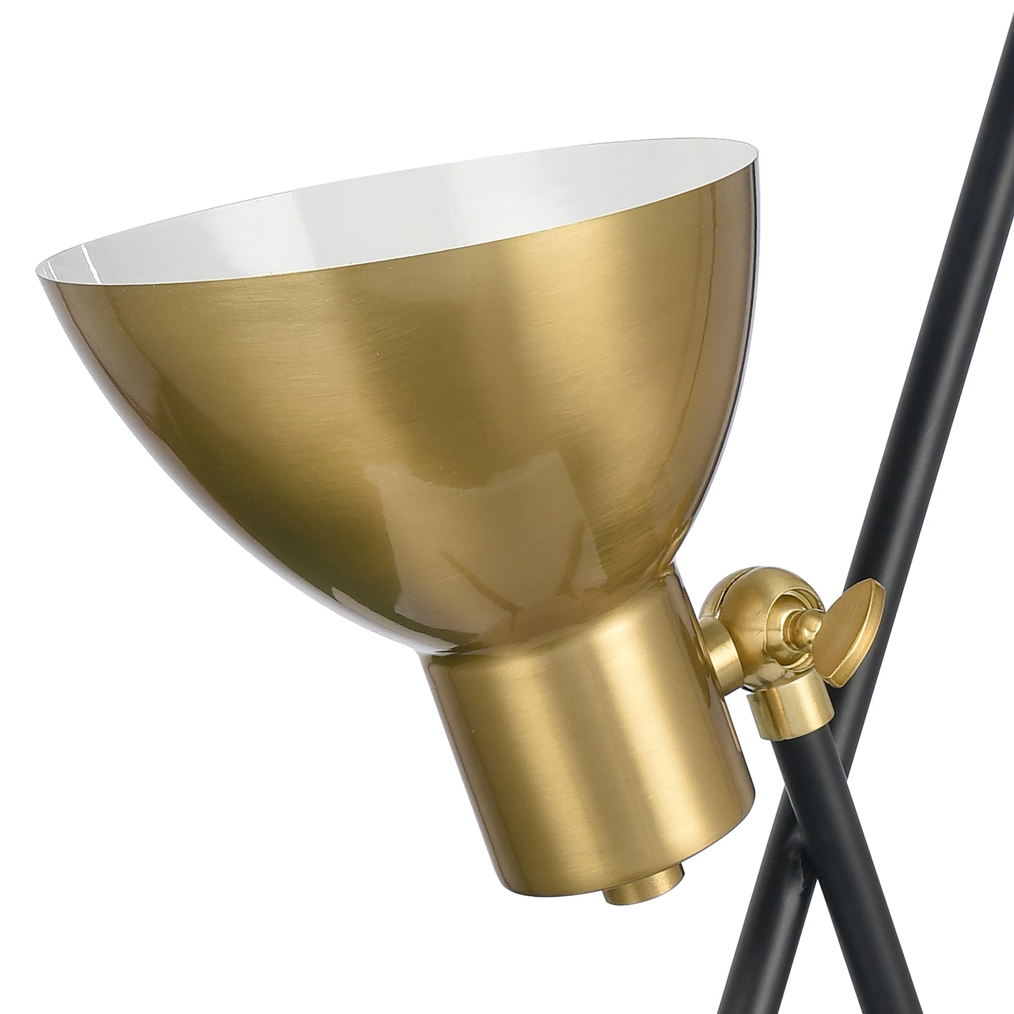 H0019-9511 - Wyman Square 19'' High 1-Light Desk Lamp - Satin Gold