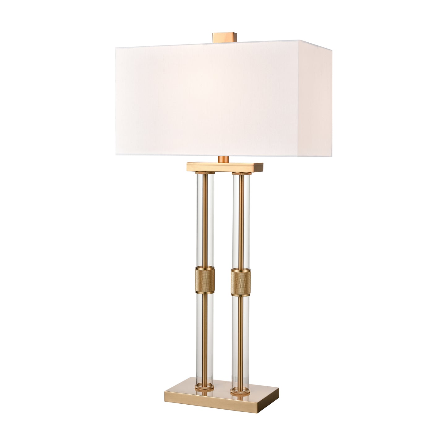 H0019-9567 - Roseden Court 34'' High 1-Light Table Lamp - Aged Brass