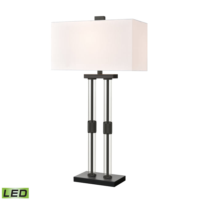 H0019-9568-LED - Roseden Court 34'' High 1-Light Table Lamp - Matte Black - Includes LED Bulb