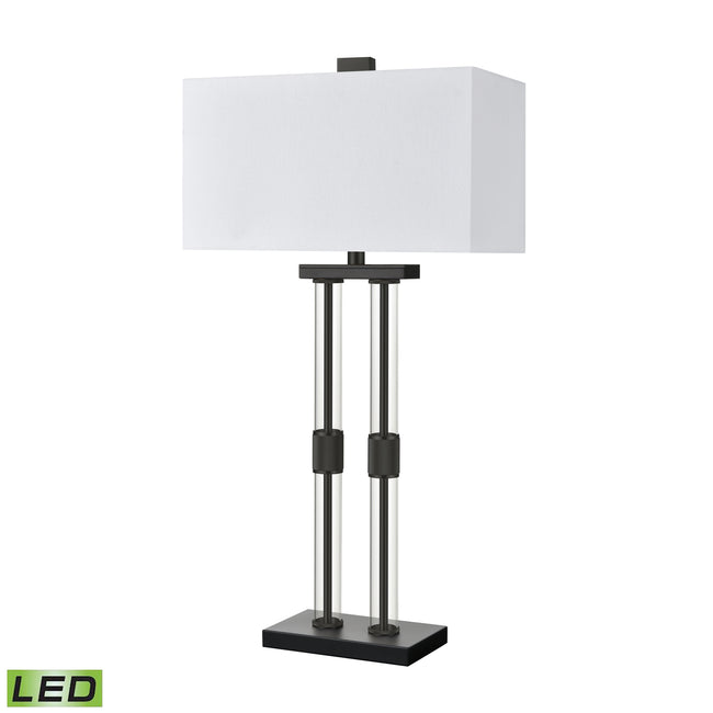 H0019-9568-LED - Roseden Court 34'' High 1-Light Table Lamp - Matte Black - Includes LED Bulb