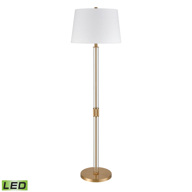 H0019-9569-LED - Roseden Court 62'' High 1-Light Floor Lamp - Aged Brass - Includes LED Bulb