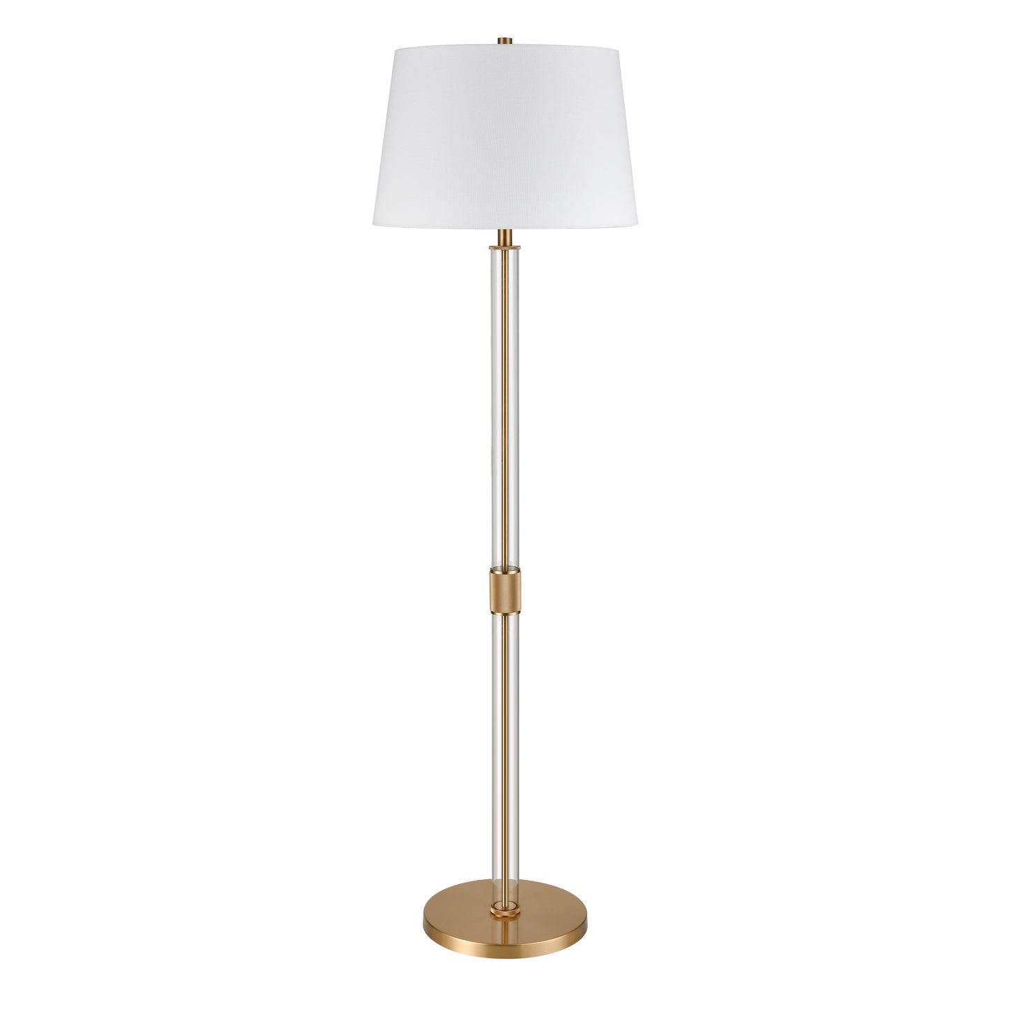 H0019-9569 - Roseden Court 62'' High 1-Light Floor Lamp - Aged Brass