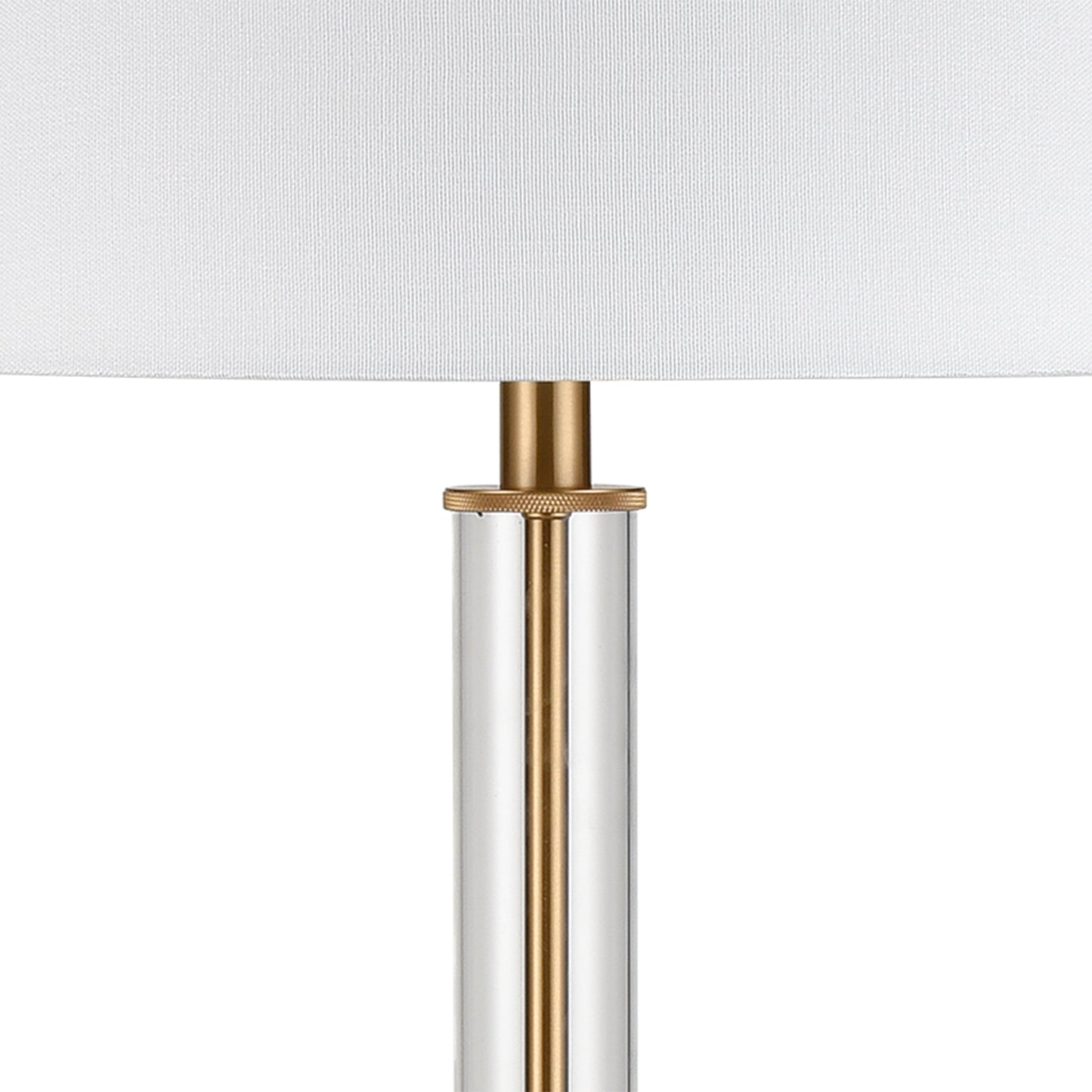 H0019-9569 - Roseden Court 62'' High 1-Light Floor Lamp - Aged Brass