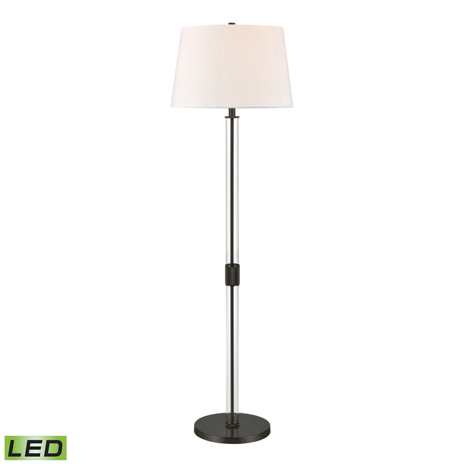 H0019-9569B-LED - Roseden Court 62'' High 1-Light Floor Lamp - Black - Includes LED Bulb