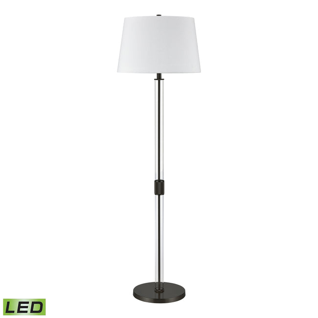 H0019-9569B-LED - Roseden Court 62'' High 1-Light Floor Lamp - Black - Includes LED Bulb