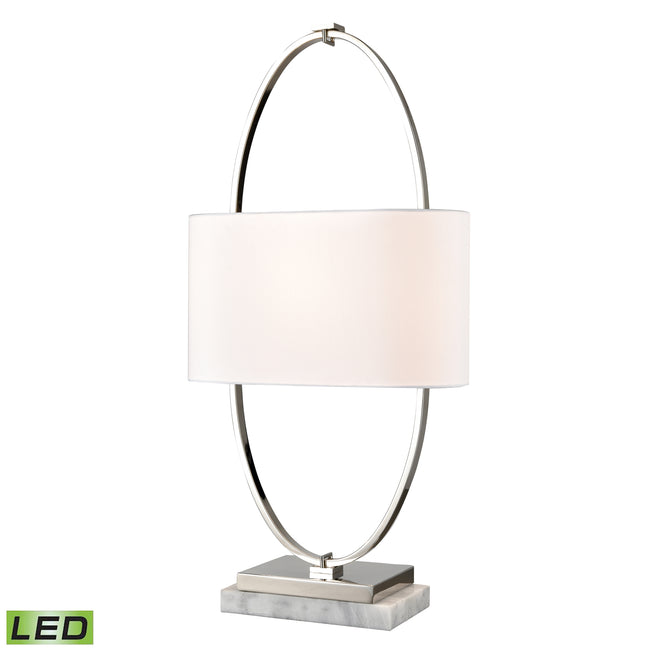 H0019-9571-LED - Gosforth 32'' High 1-Light Table Lamp - Polished Nickel - Includes LED Bulb