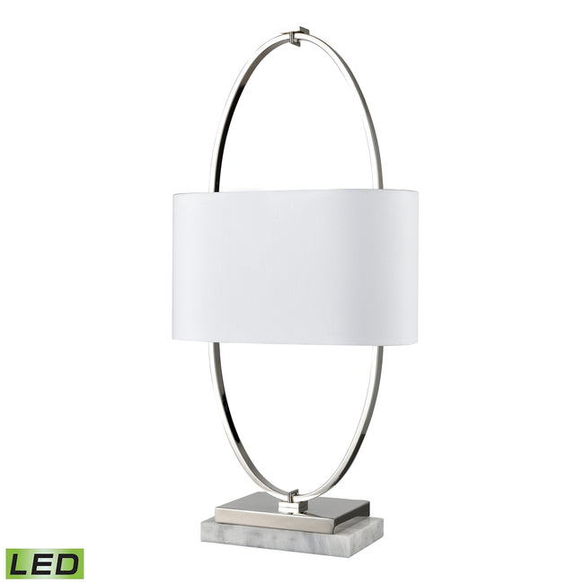 H0019-9571-LED - Gosforth 32'' High 1-Light Table Lamp - Polished Nickel - Includes LED Bulb